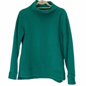 Tommy Hilfiger Long Sleeve Shirt - Womens Size M Green Sweatshirt Top